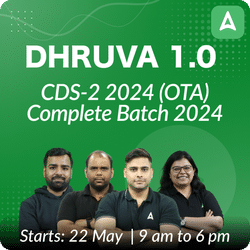 Dhruva 1.0 : CDS-2 2024 (OTA) - Complete Batch 2024 | Test Series + Ebook | Online Live Classes by Adda 247